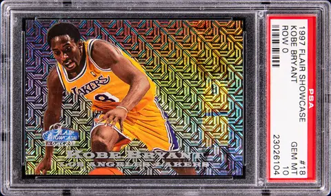 1997-98 Flair Showcase Row 0 #18 Kobe Bryant (#202/250) - PSA GEM MT 10