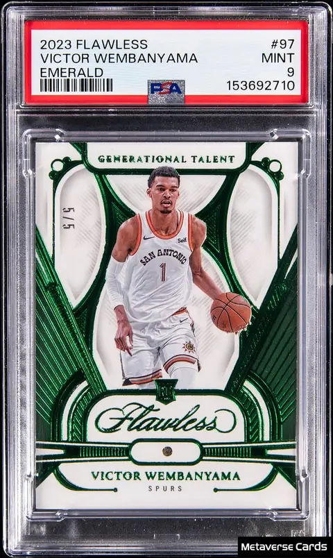 Victor Wembanyama Flawless Emerald Rookie Sold