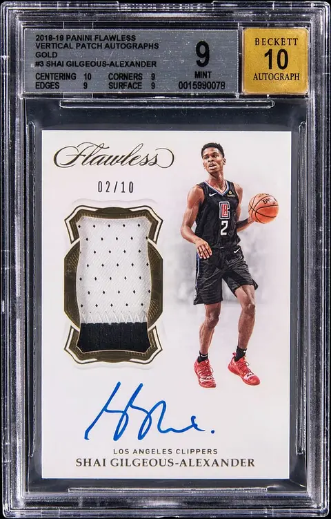 2018-19 Flawless Gold SGA RPA BGS 9 Sells for $59K