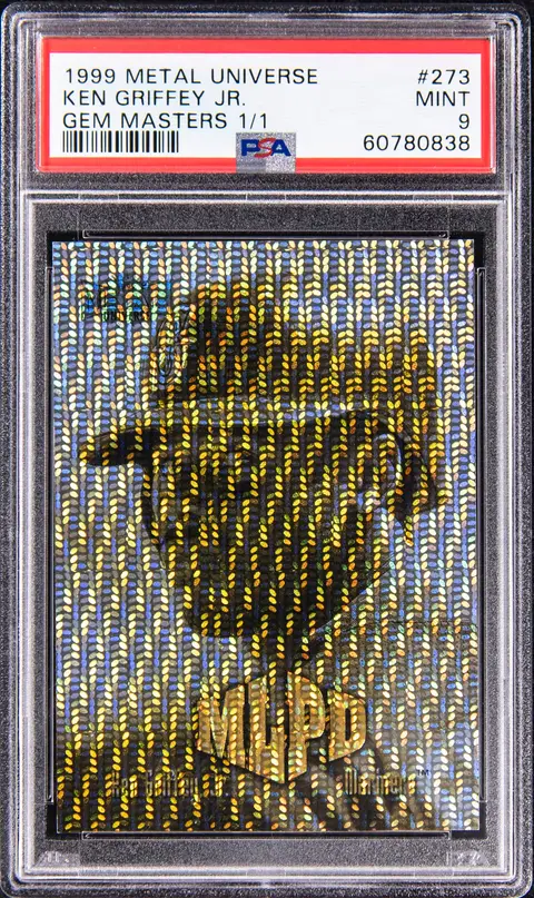 1999 SkyBox Metal Universe Gem Masters #273 Ken Griffey Jr. (#1/1) - PSA MINT 9