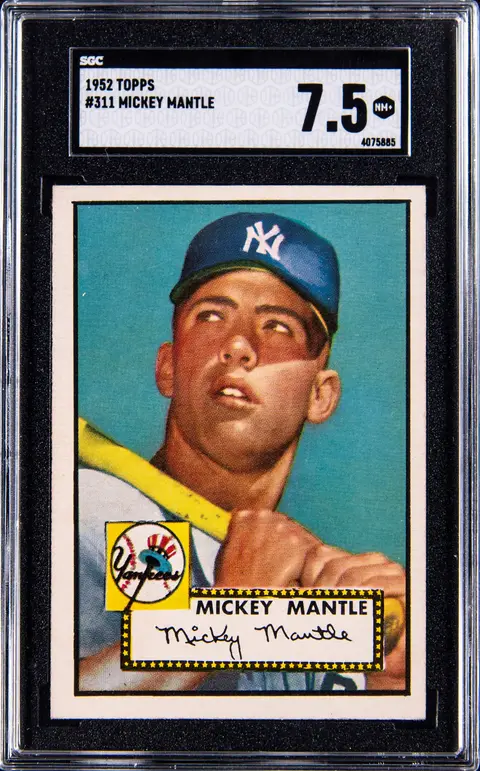 1952 Topps #311 Mickey Mantle - SGC NM+ 7.5