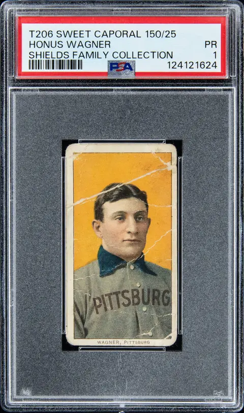 1909-11 T206 White Border Honus Wagner - Sweet Caporal 150/25 - Shields Family Collection - PSA PR-FR 1