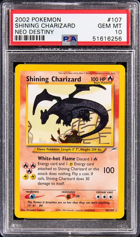 2002 Pokemon Neo Destiny #107 Shining Charizard - PSA GEM MT 10