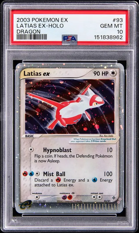 2003 Pokemon EX Dragon Holo #93 Latias ex - PSA GEM MT 10