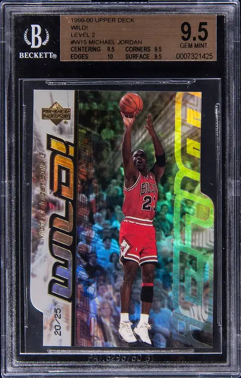 1999-00 Upper Deck Wild! Level 2 #W15 Michael Jordan (#20/25) - BGS GEM MINT 9.5 - True Gem+ - Pop 4