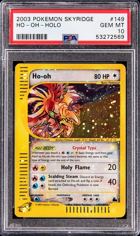 2003 Pokemon Skyridge Holo #149 Crystal Ho-Oh - PSA GEM MT 10