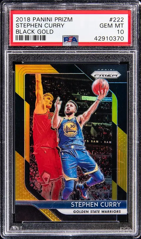 2018-19 Panini Prizm Black Gold Prizm #222 Stephen Curry (#1/5) - PSA GEM MT 10 - Pop 1