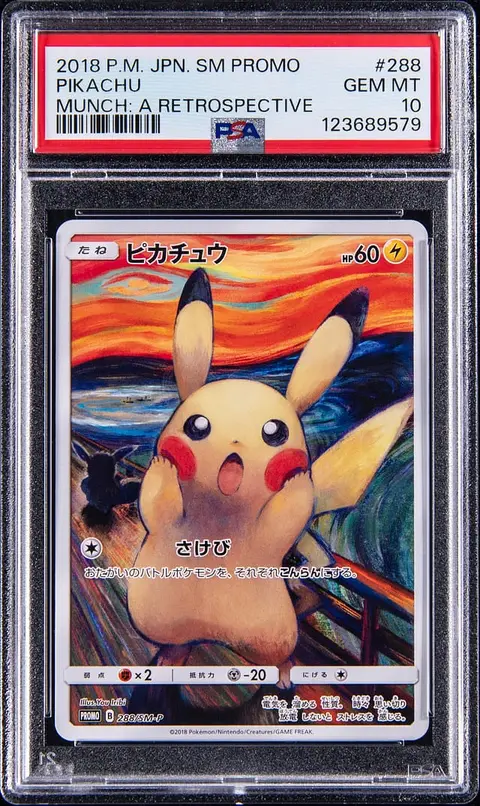 2018 Pokemon Japanese Sun & Moon Promo Munch: A Retrospective #288 Pikachu - PSA GEM MT 10