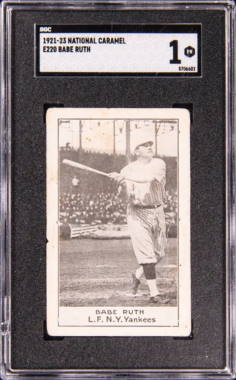 1921-23 E220 National Caramel Babe Ruth - SGC PR 1