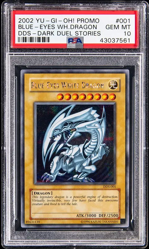 2002 Yu-Gi-Oh! Promo Dark Duel Stories #DDS-001 Blue-Eyes White Dragon - PSA GEM MT 10