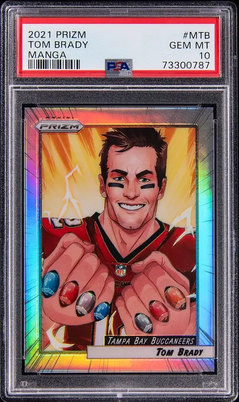 2021 Panini Prizm Manga #M-TB Tom Brady - PSA GEM MT 10