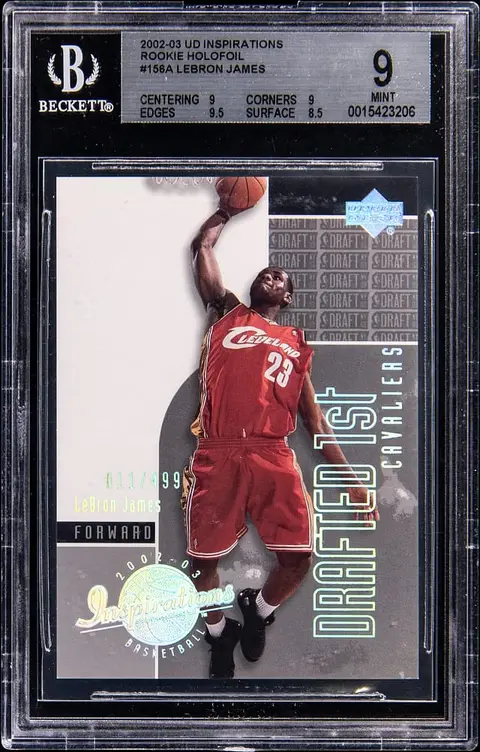 2002-03 UD Inspirations LeBron Holofoil /499 BGS 9