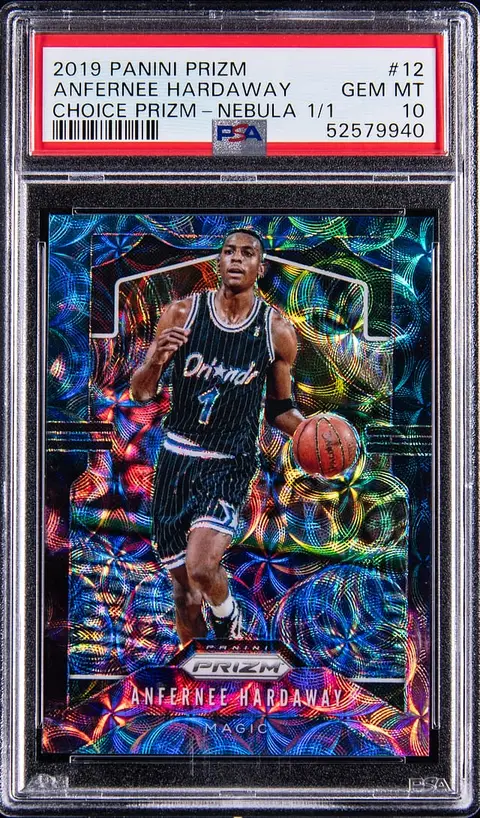 2019-20 Panini Prizm Nebula Choice Prizm #12 Penny Hardaway (#1/1) - Jersey Number - PSA GEM MT 10