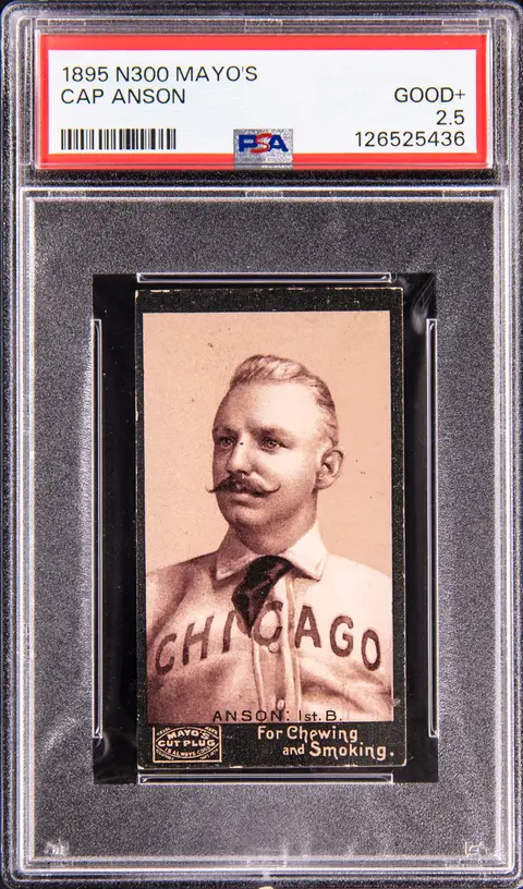 1895 N300 Mayo's Cut Plug Cap Anson - PSA GD+ 2.5