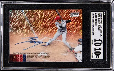 2020 Ohtani Stadium Club Chrome Auto /5 SGC 10 Sale