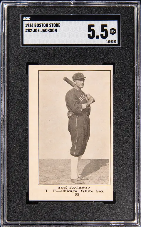 1917 Boston Store #82 Joe Jackson SGC EX+ 5.5 – POP 1; Highest SGC Copy