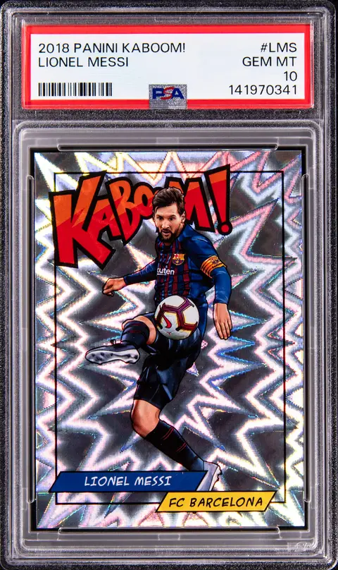 2018 Panini Kaboom! #K-LMS Lionel Messi - PSA GEM MT 10