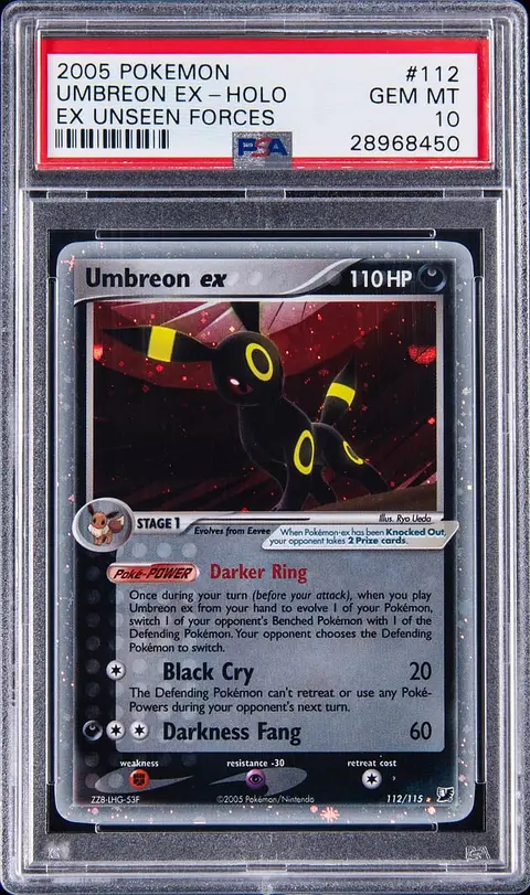 2005 Pokemon EX Unseen Forces Holo #112 Umbreon ex - PSA GEM MT 10