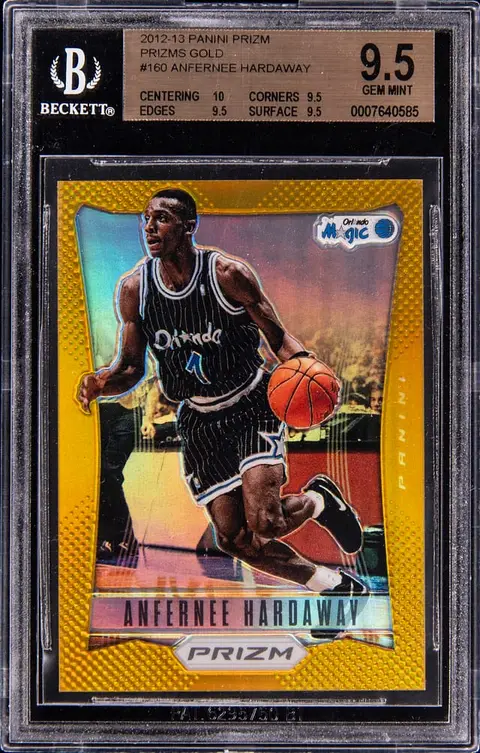 2012-13 Panini Prizm Gold Prizm #160 Anfernee Hardaway (#06/10) - BGS GEM MINT 9.5 - True Gem+ - Pop 4