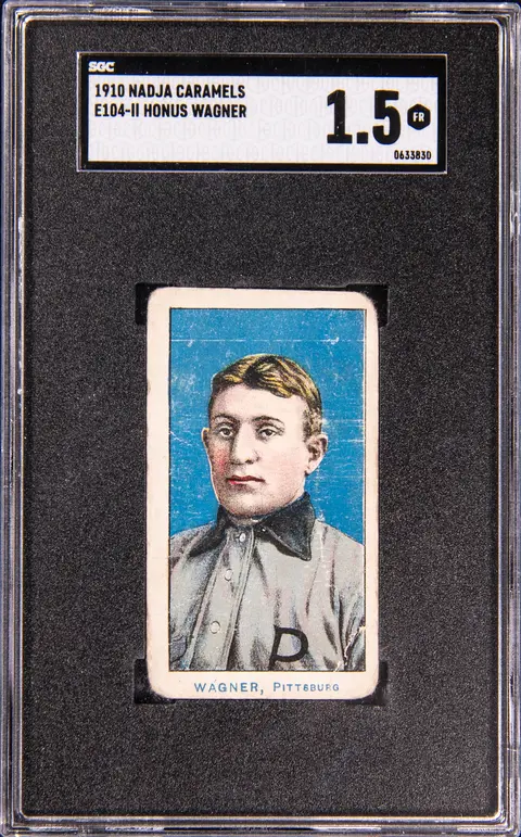 1910 E104-2 Nadja Caramel Honus Wagner - SGC FR 1.5 – One of Only 8 Known Copies on the Combined SGC & PSA Census Reports