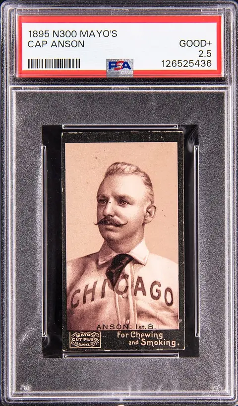 1895 N300 Mayo's Cut Plug Cap Anson - PSA GD+ 2.5