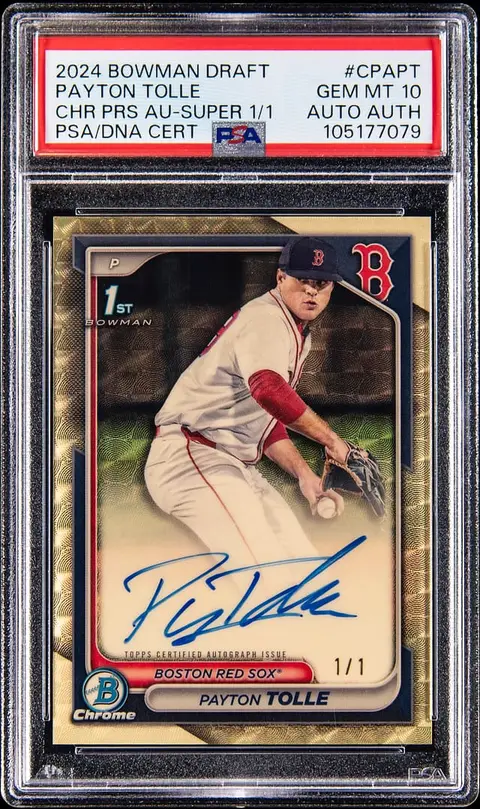 2024 Payton Tolle SuperFractor Auto Sells for $44K