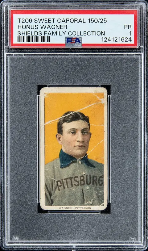 1909-11 T206 White Border Honus Wagner - Sweet Caporal 150/25 - Shields Family Collection - PSA PR-FR 1
