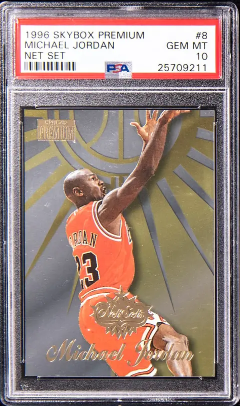 1996-97 SkyBox Premium Net Set #8 Michael Jordan - PSA GEM MT 10