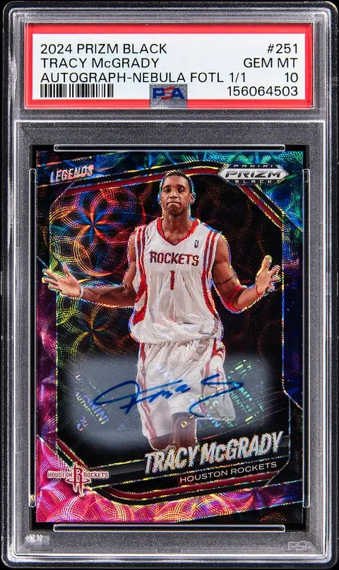 Tracy McGrady 2024-25 Prizm Nebula 1/1 Sells for $13K