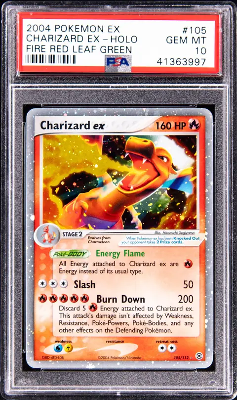 2004 Pokemon EX Fire Red Leaf Green Holo #105 Charizard ex - PSA GEM MT 10