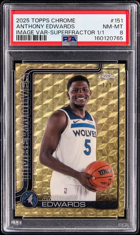Anthony Edwards 2025-26 Topps Chrome SuperFractor Sale