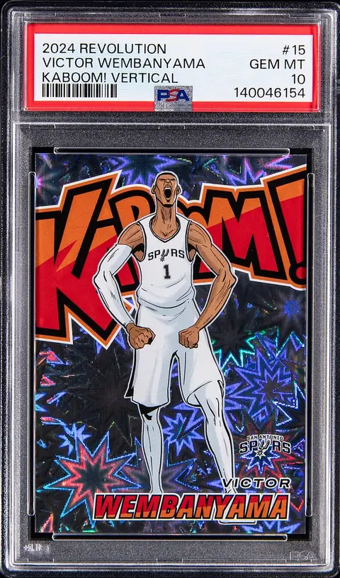 2024-25 Panini Revolution Kaboom! Vertical #15 Victor Wembanyama - PSA GEM MT 10
