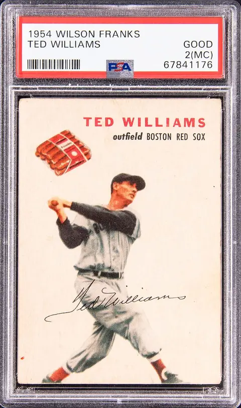1954 Wilson Franks Ted Williams - PSA GD 2 (MC)