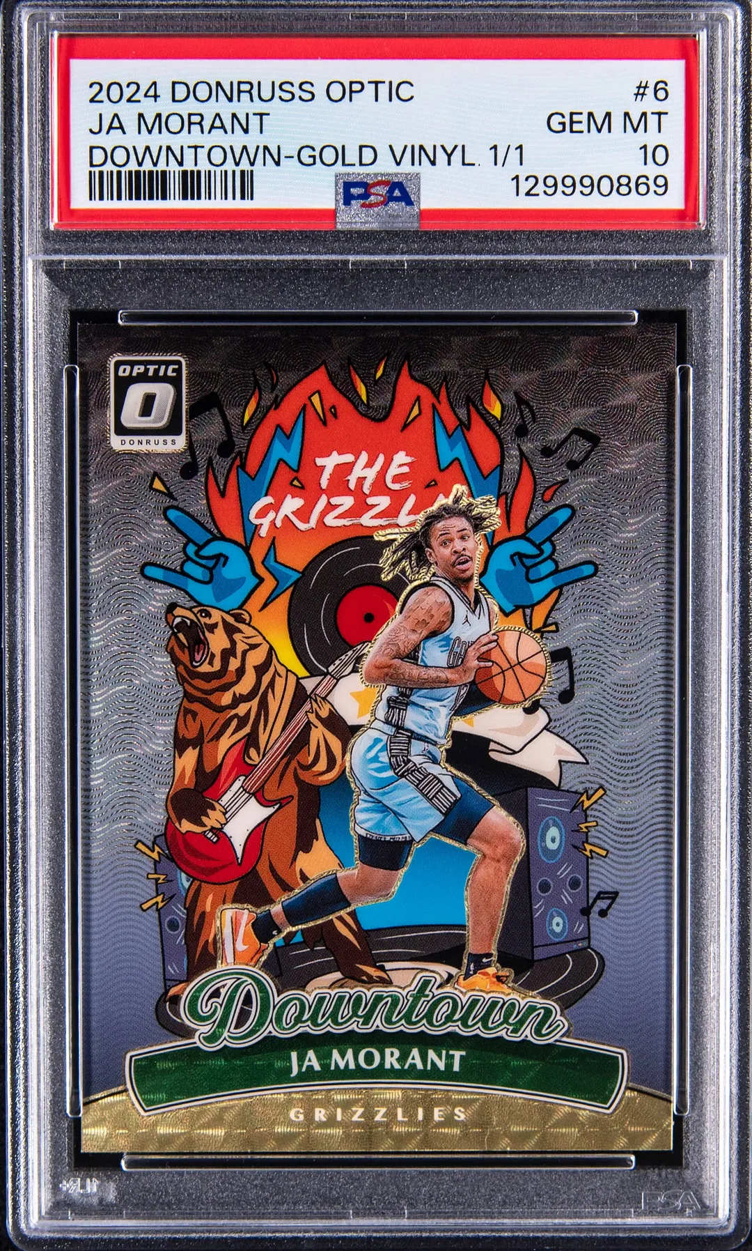 Ja Morant 2024-25 Downtown Gold Vinyl PSA 10 Sale