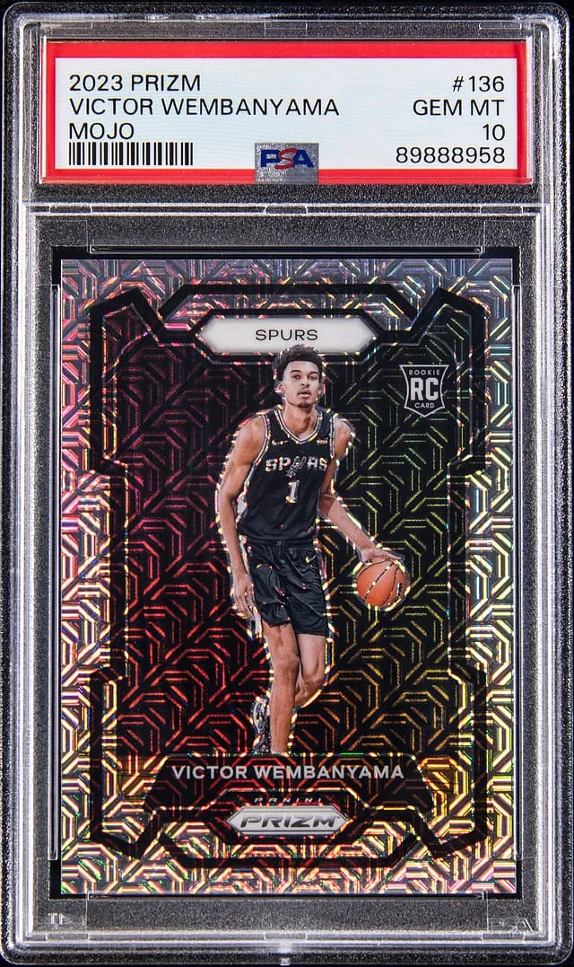 Wembanyama Prizm Mojo PSA 10 Rookie Sells for $125K