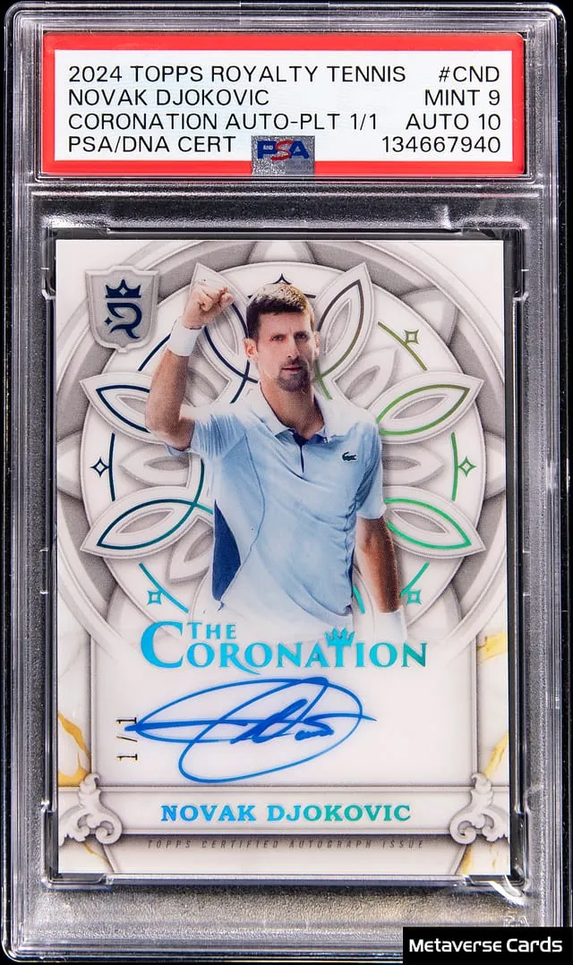 Novak Djokovic 1/1 2024 Topps Royalty Sale