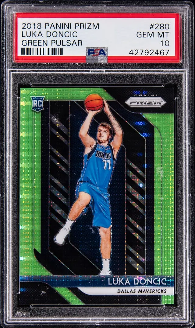 Luka Doncic 2018 Prizm Green Pulsar PSA 10 Sale