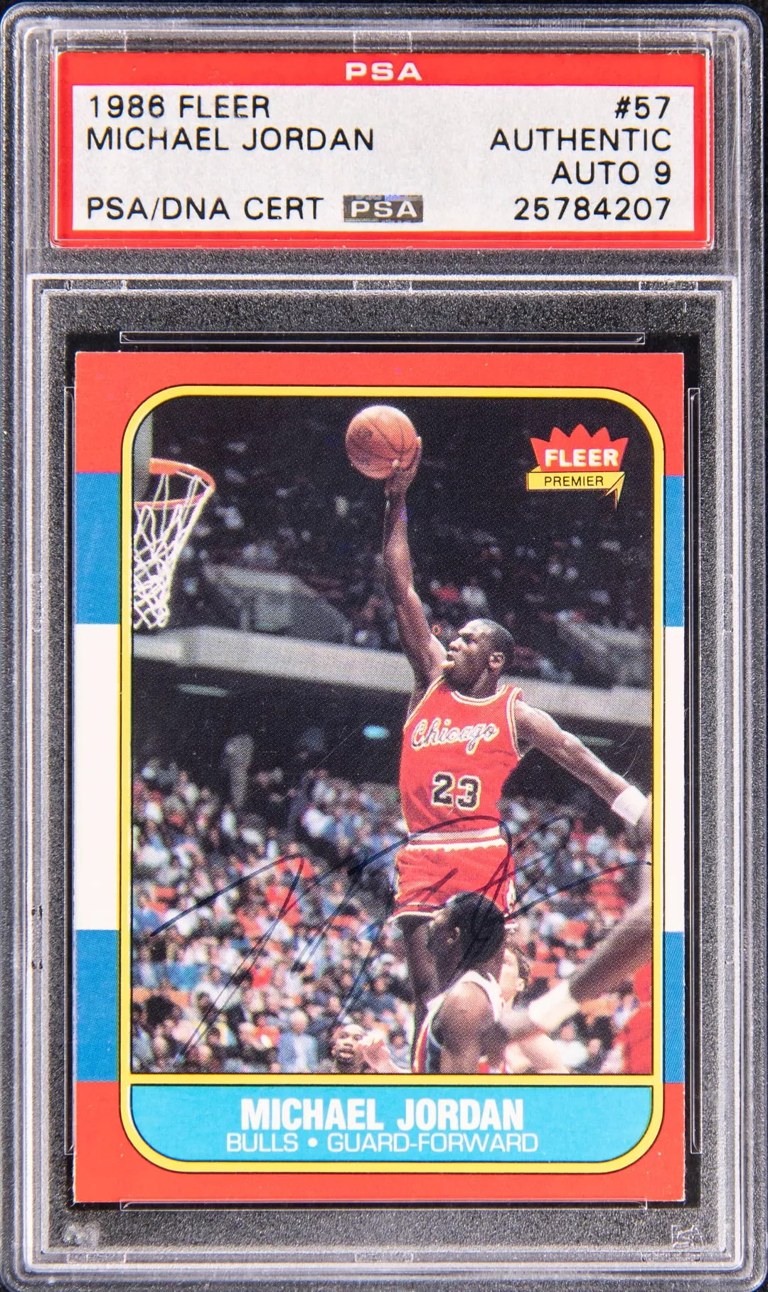 1986 Fleer Michael Jordan Signed Rookie Sells for $47K