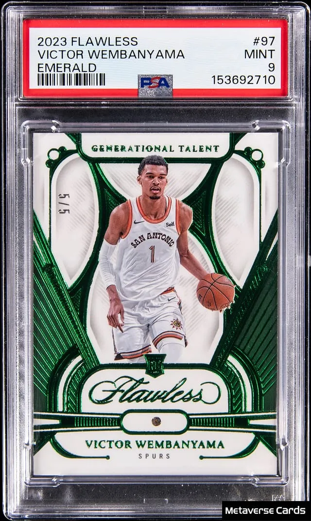 Victor Wembanyama Flawless Emerald Rookie Sold