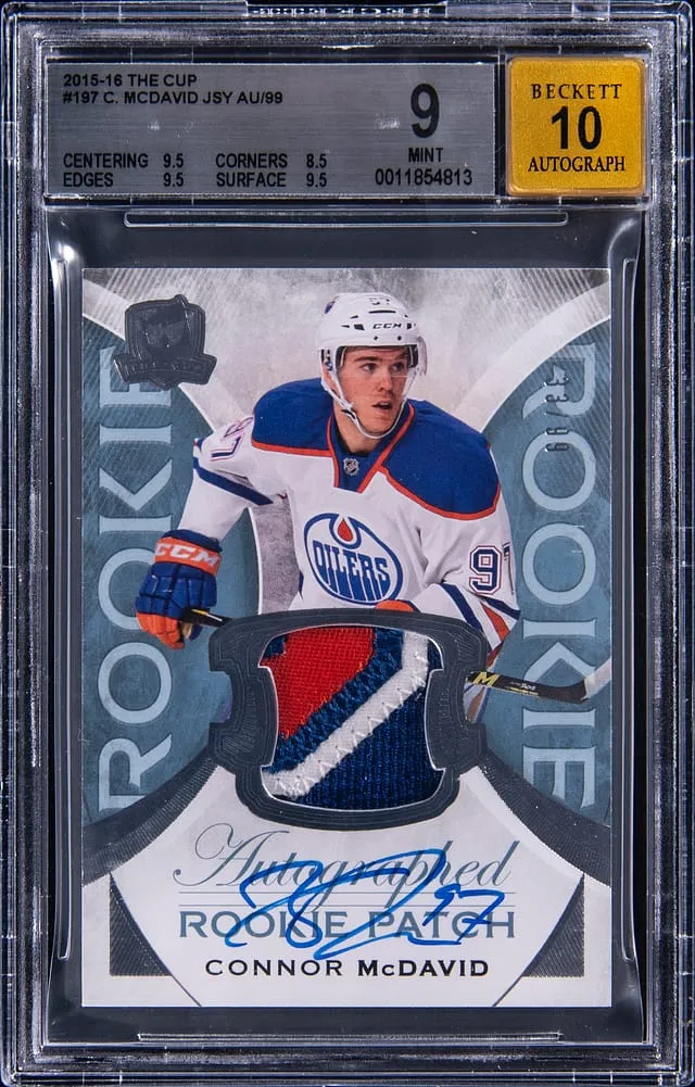 Connor McDavid 2015-16 The Cup RPA BGS 9 Sells