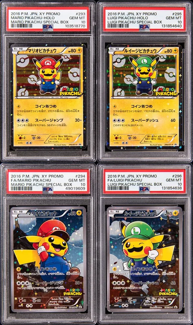 2016 Mario Pikachu PSA 10 Set Sells for $57,746