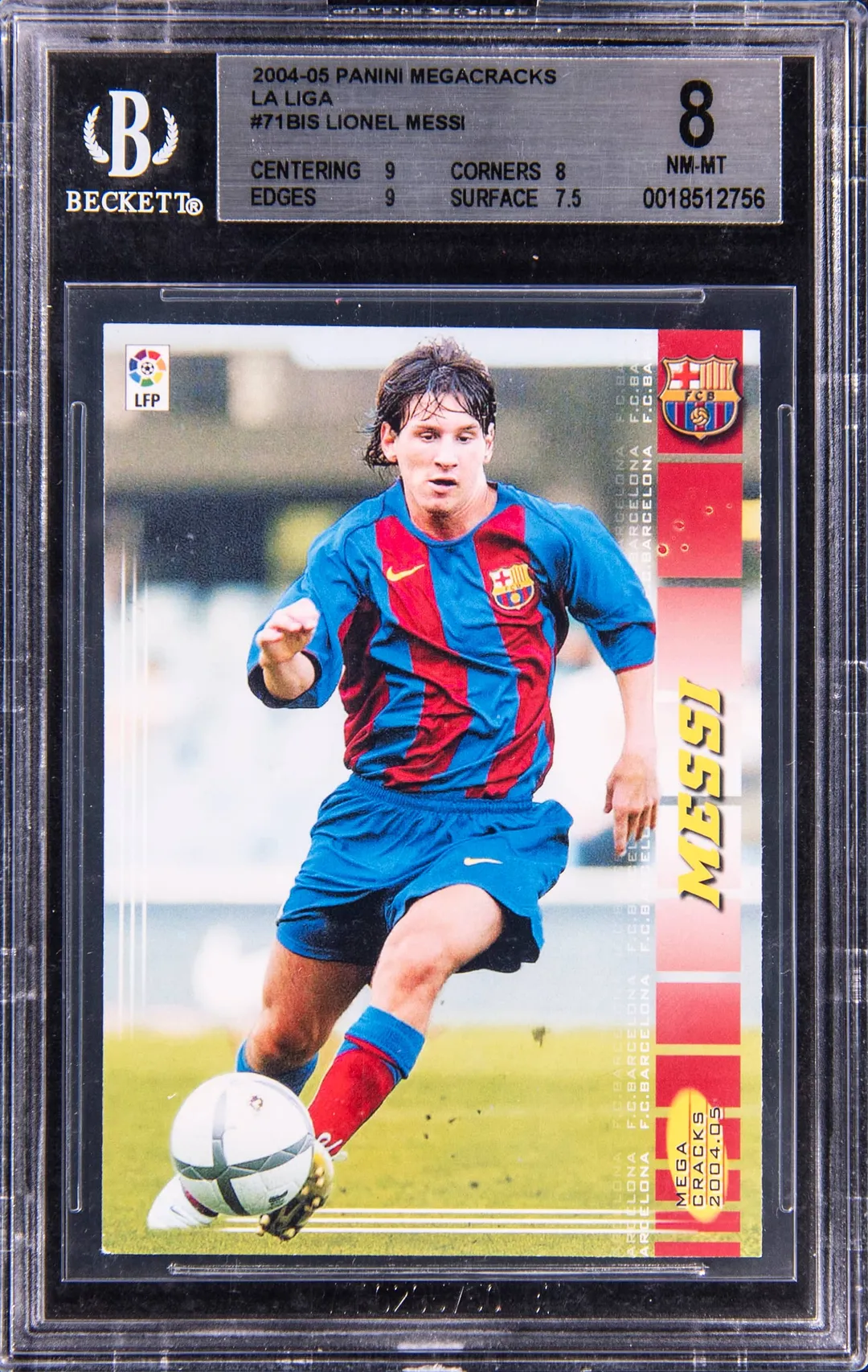 2004-05 Megacracks Messi Rookie BGS 8 Sells at Goldin