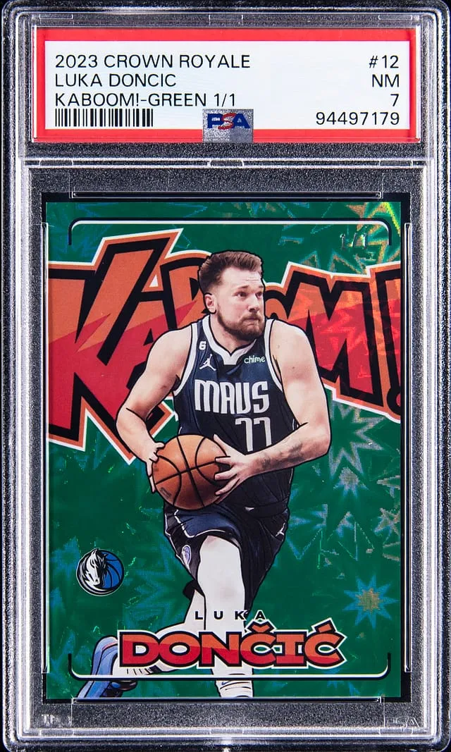 Luka Doncic 2023-24 Kaboom Green 1/1 sells for $396K