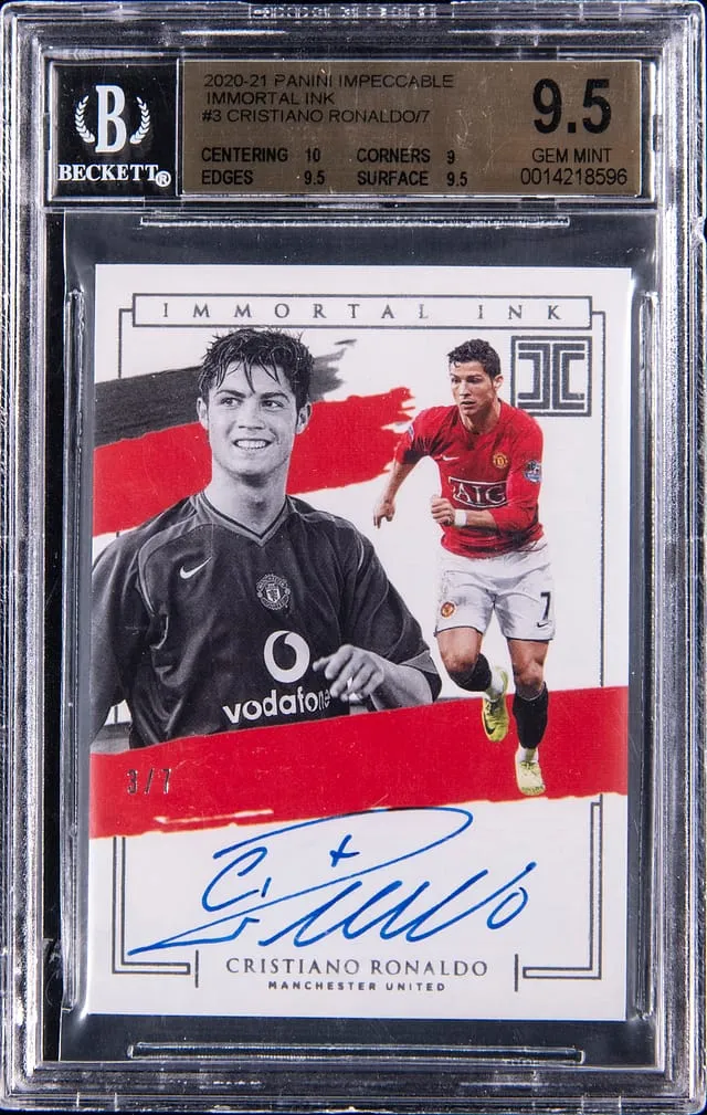 Cristiano Ronaldo Impeccable Immortal Ink /7 BGS 9.5 Sale