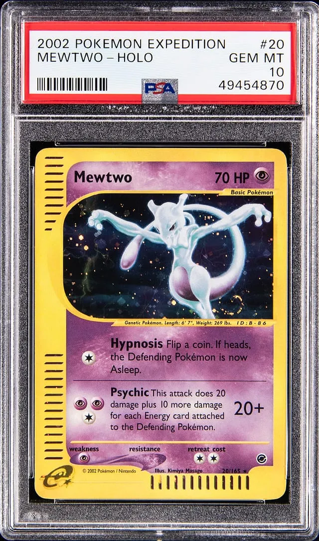 2002 Expedition Mewtwo PSA 10 Sells for $36,600