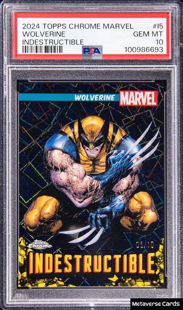 2024 Chrome Marvel Wolverine /10 PSA 10 Sells for $13K