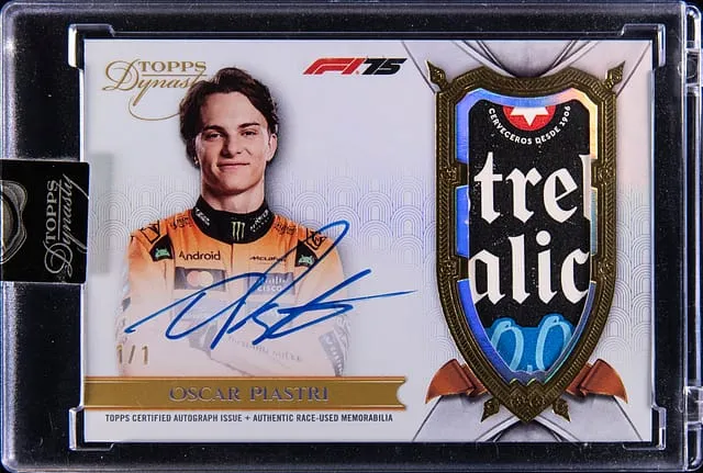 Oscar Piastri 2025 Topps Dynasty F1 1/1 Gold Sale