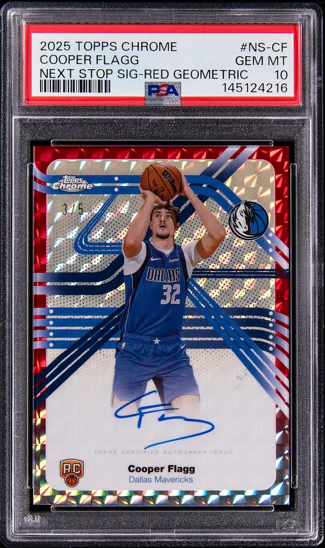 Cooper Flagg Topps Chrome /5 PSA 10 sells for $19K