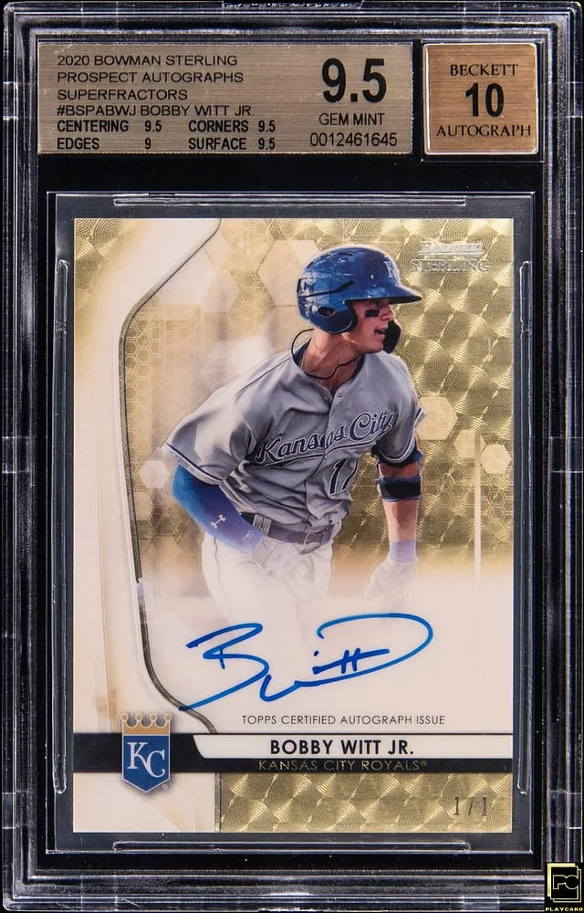 Bobby Witt Jr. 2020 Bowman Sterling SuperFractor 1/1