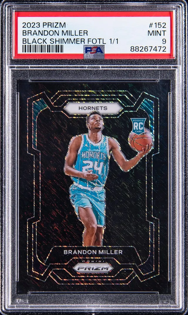 Brandon Miller Prizm FOTL 1/1 Rookie Sells for $26K